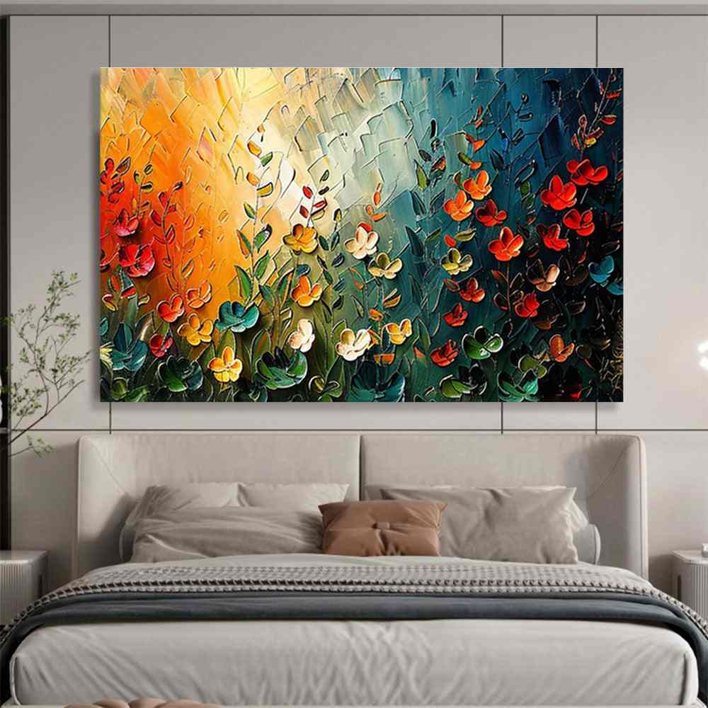 sunset field flower garden design 7